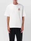 Casablanca Oversized T-shirt With Dragonfly Floral Print In White
