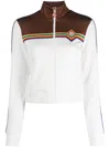 Casablanca Panelled High-neck Jacket In White
