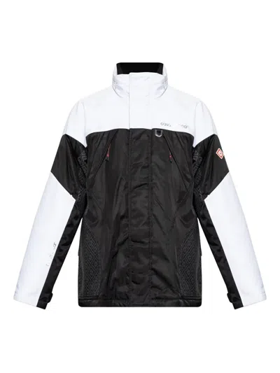 Casablanca Panelled Zip-up Jacket In Black
