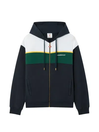 Casablanca Colour-block Zip-up Hoodie In Multi