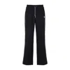 Casablanca Black Pants With All-over Embossed Monogram And Drawstring Waist In Black