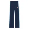 Casablanca Mens Navy / White Striped Embroidered-logo Woven Jogging Bottoms Xl In Blue