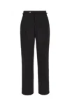 Casablanca Trousers In Viscose Blend With Adjustable Straps In Black