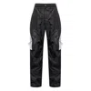 Casablanca Geometric Pattern Casual Pants In Black