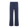 Casablanca Patch Open-hem Track Pants In Blue
