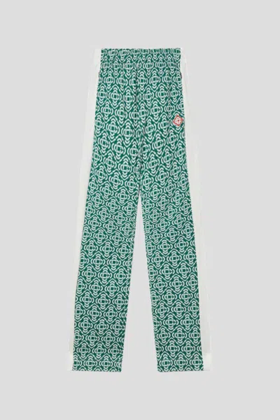 Casablanca Geometric-pattern Track Pants In Green