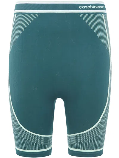 Casablanca Womens Seamless Lounge Shorts Stretch Waistband In Green