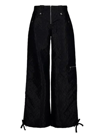 CASABLANCA CASABLANCA PANTS WITH MONOGRAM TIE DETAIL