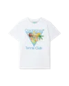 Casablanca Paris Afro Cubism Tennis Club Short-sleeve T-shirt In White