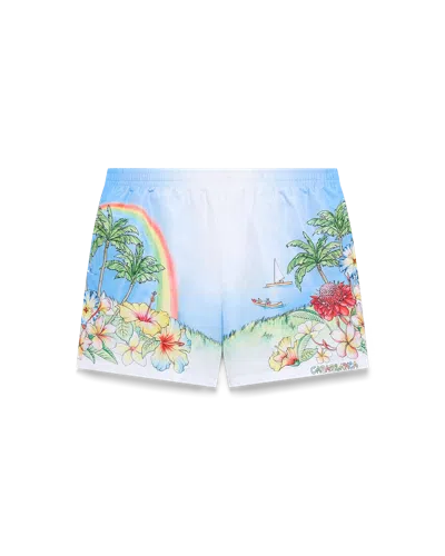 Casablanca Paris Aloha Swim Shorts In Multi