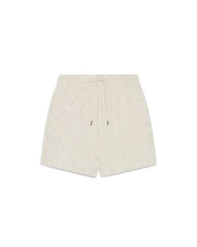 Casablanca Paris Applique Monogram Sweatshort In White