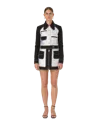 Casablanca Paris Arch Jacquard Cropped Jacket In Multi