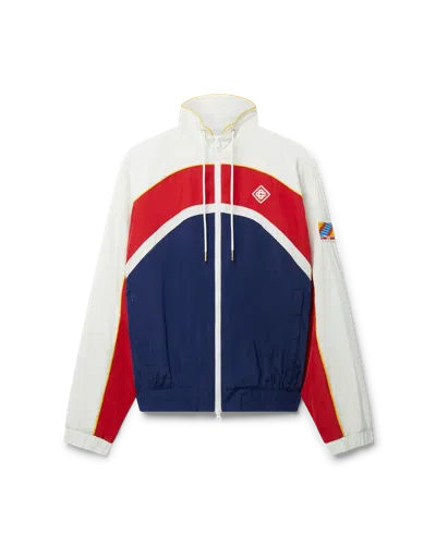 Casablanca Paris Arch Panelled Shell Track Jacket In Red In Multi