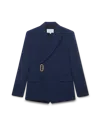 Casablanca Paris Asymmetric Double Breasted Jacket In Multi