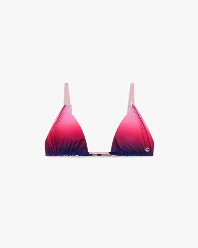 Casablanca Paris Aubergine Gradient Triangle Bikini Top In Pink In Multi