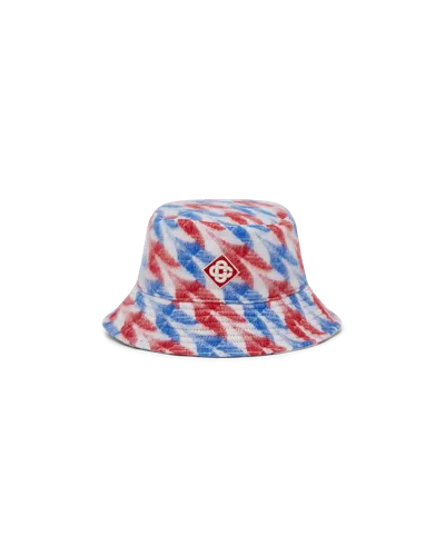 Casablanca Paris Aviation Houndstooth Bucket Hat In Multi