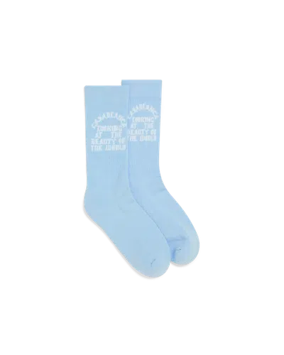 Casablanca Paris Beauty Of The World Socks In Light Blue