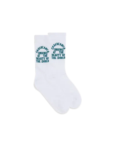 Casablanca Paris Beauty Of The World Socks In White