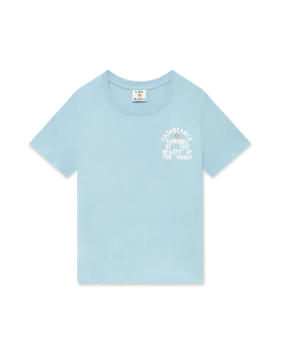 Casablanca Paris Beauty Of The World T-shirt In Blue