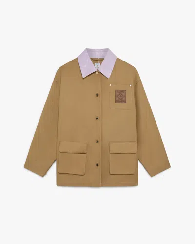 Casablanca Paris Beige Heavyweight Pocket Jacket In Brown