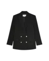 Casablanca Paris Black Double Breasted Blazer In Black