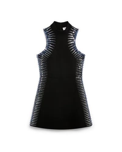 Casablanca Paris Black Embellished Mini Dress