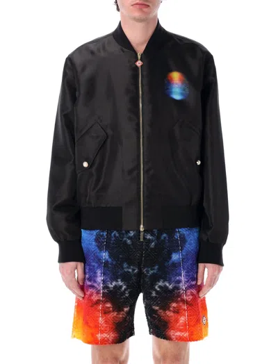 CASABLANCA PARIS BLACK GRADIENT BOMBER JACKET