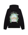 Casablanca Paris Black L'arche Hooded Sweatshirt In Black