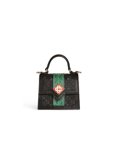 Casablanca Paris Black Laurel Micro Jeanne Bag By  In Multi