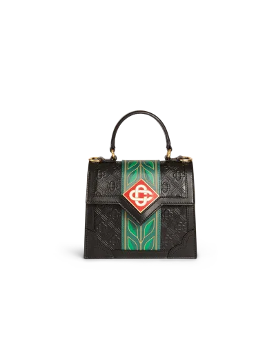 Casablanca Paris Black Laurel Mini Jeanne Bag By  In Multi