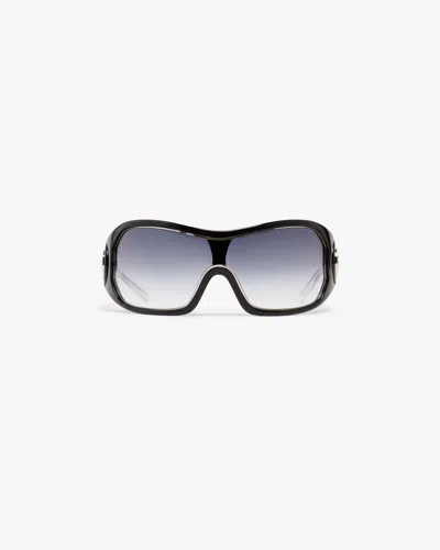 Casablanca Paris Black Outline Shield Sunglasses By