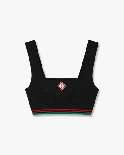 Casablanca Paris Black Seamless Bralette By
