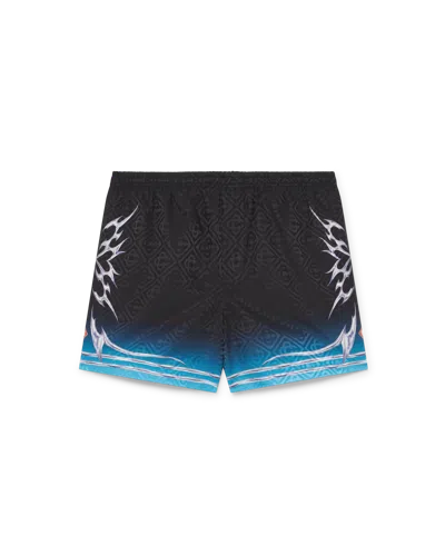Casablanca Paris Blades Jacquard Swim Shorts In Red In Black
