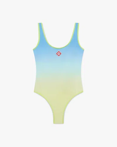 Casablanca Paris Blue & Yellow Gradient Swimsuit