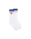 Casablanca Paris Blue Fade Socks In White