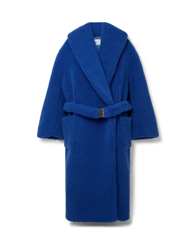 Casablanca Paris Blue Faux Shearling Coat