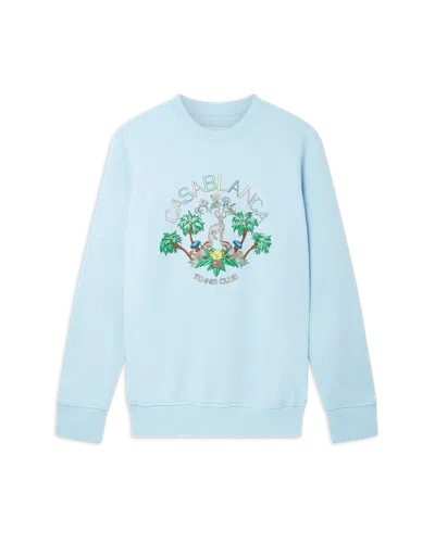 Casablanca Paris Blue Palm Springs Tennis Club Sweatshirt