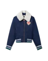 Casablanca Paris Bomber Jacket In Green In Blue