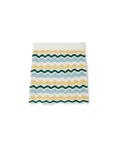 Casablanca Paris Boucle Wave Skirt In Yellow