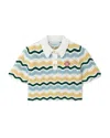 Casablanca Paris Boucle Wave Top In Yellow In Multi