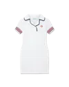 Casablanca Paris Bound Collar Polo Dress In White