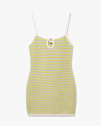 Casablanca Paris Bourgeois Striped Mini Dress In Multi