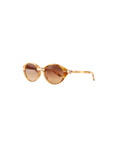Casablanca Paris Brown & Gold Cannes Sunglasses By  In Multi