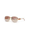 Casablanca Paris Brown & Gold The Vermont Sunglasses By  In Gold