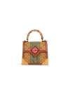 Casablanca Paris Brown Mini Laurel Jeanne Bag By  In Multi
