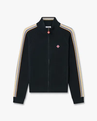 Casablanca Paris Café Culture Wool Track Jacket In Multicolor