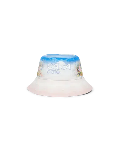 Casablanca Paris Casa Cafe Bucket Hat In Multi