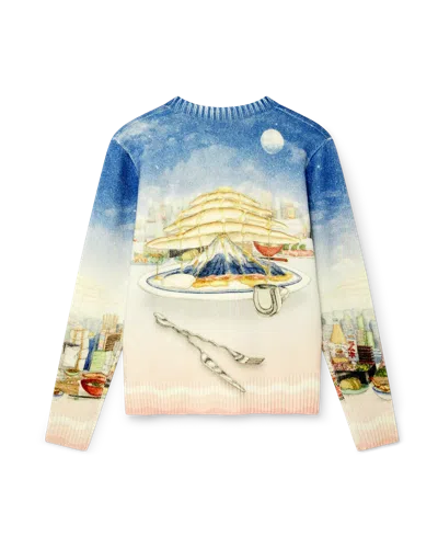 Casablanca Paris Casa Cafe Knit Sweater In Multi