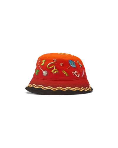 Casablanca Paris Casa Club Sunset Bucket Hat In Multi