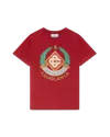 Casablanca Paris Casa Crest Short-sleeve T-shirt In Red